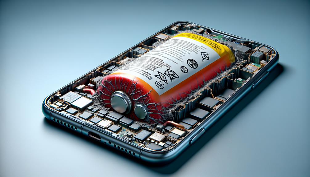 battery swollen phone dangerous