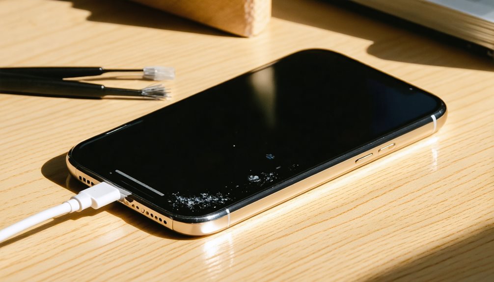 keep charging port clean