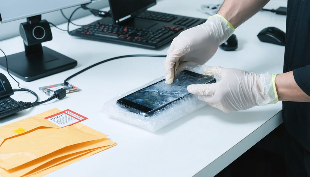 secure mail in phone repair